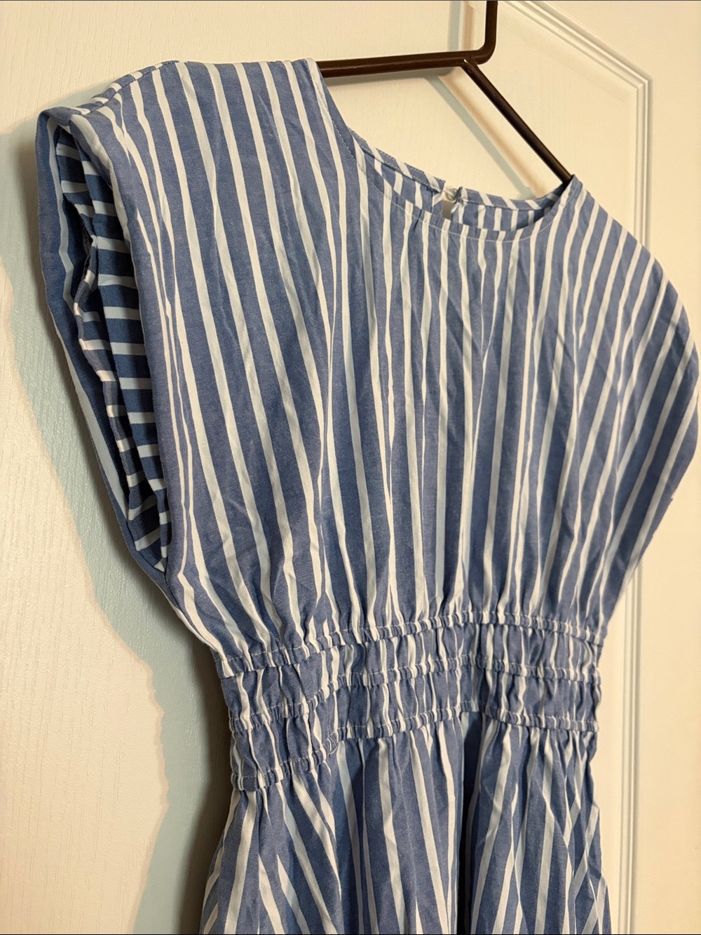 Blue and White Striped Dress - Picture 4 of 5